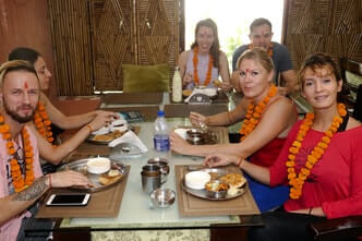 Dinner - Photo 27 Days Breath & Pranayama Retreat (Yoga Vidya Mandiram, Rishikesh, India) yoga retreat