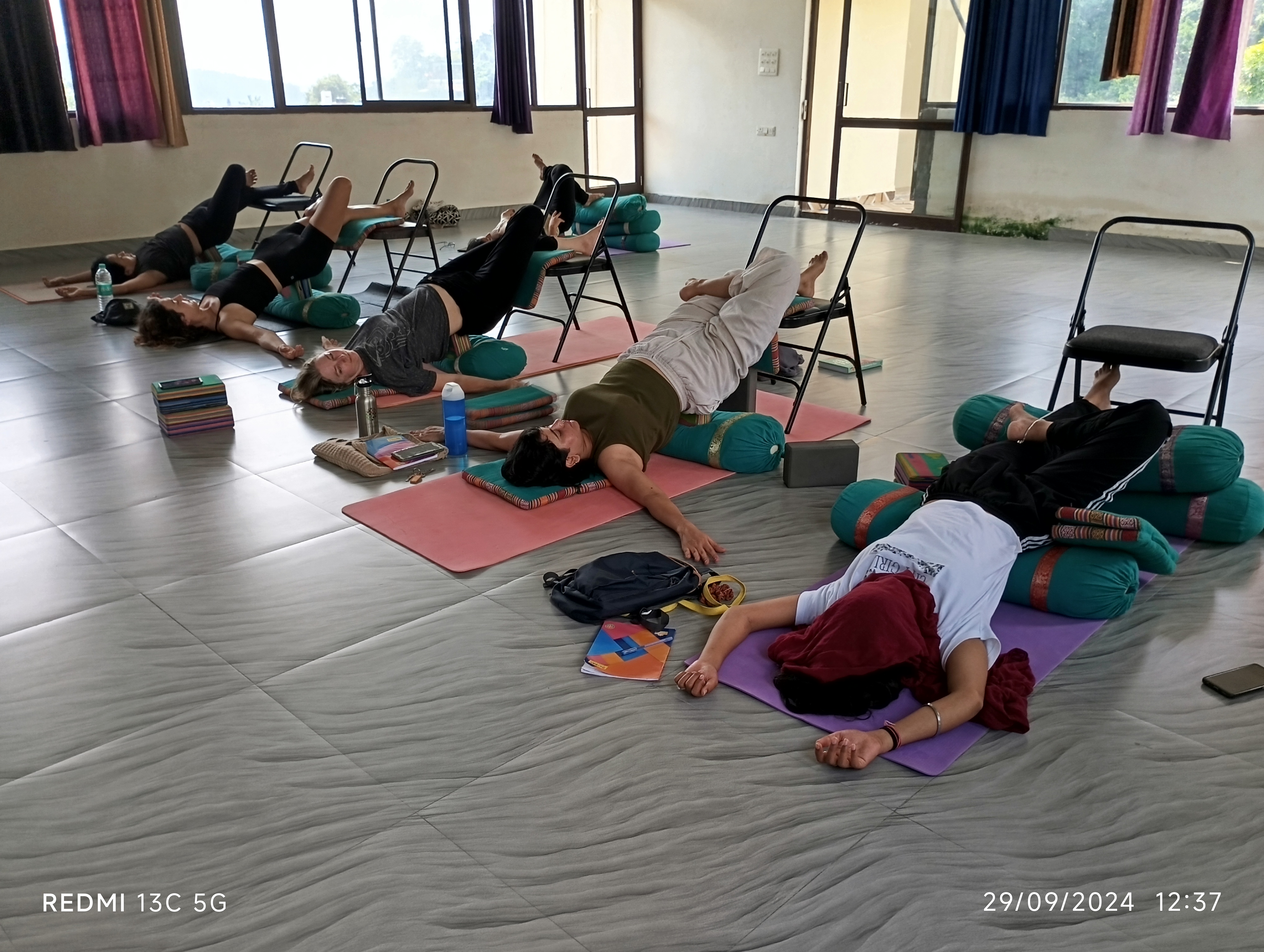 Interior view of 50 Hour Yin Yoga Teacher Training Course – Rishikesh retreat location